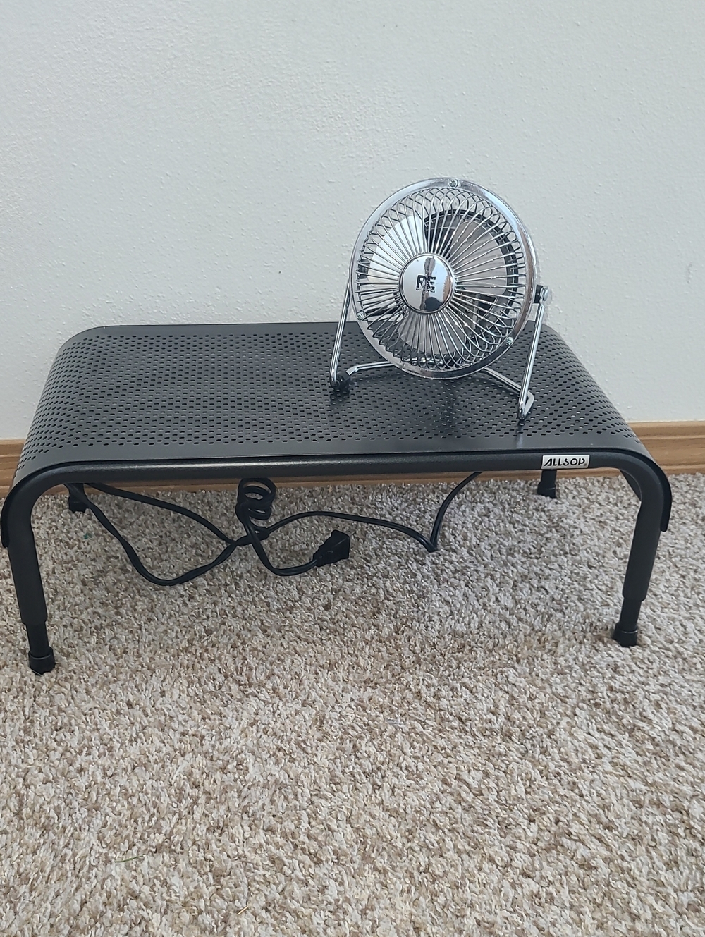 Adjustable Monitor Riser Stand - Elevated Desk Platform And Room Essentials Fan